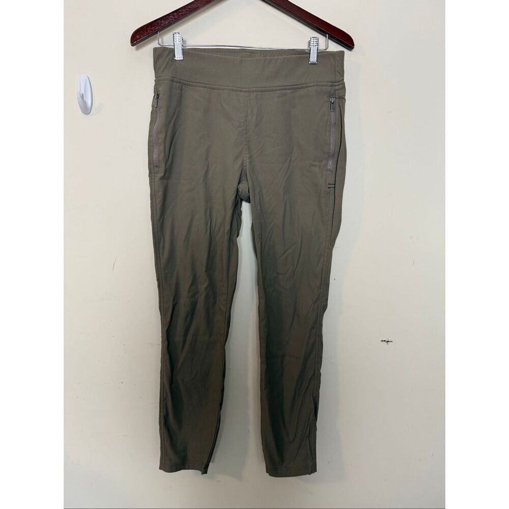 Toad&Co Flextime Moto Crop Pant Olive Women’s 8 Stretch Casual Utility